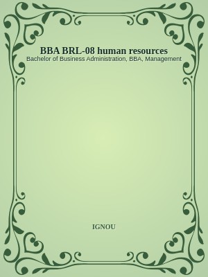 BBA BRL-08 human resources